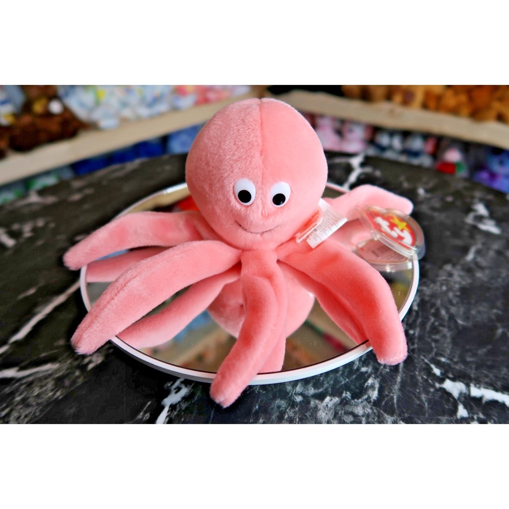 TY Beanie Baby - Inky the Octopus | MWMT | Vintage | Rare